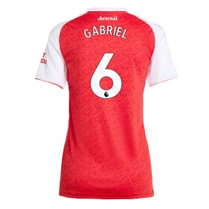 Fotbalové Dres Arsenal Gabriel Magalhaes #6 Dámské Domácí Oblečení 2025-26 Krátký Rukáv